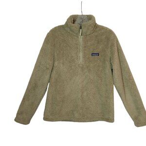 Patagonia Womens Worn Wear Fleece Pullover Jacket Size M Tan